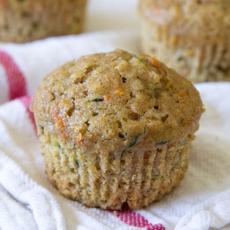 Zucchini Carrot Oatmeal Muffins