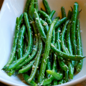 Cheesey Boiled Green Beans