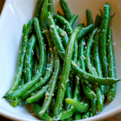 Cheesey Boiled Green Beans - Step 1