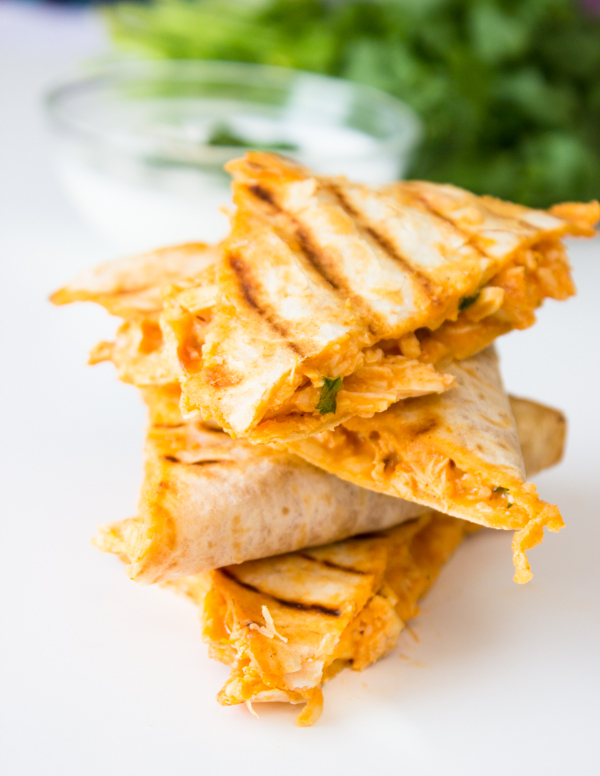 Buffalo Chicken Quesadillas © Gimme Delicious